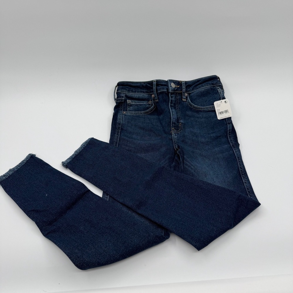 Free People We The Free Raw High Rise Jegging‎ Deep Indigo OB893288 Size 27 NEW